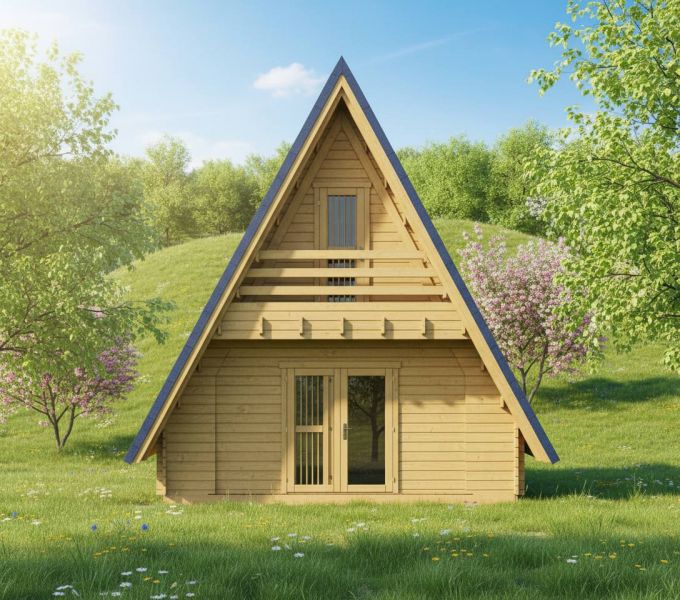 Садовый дом Эрик 5,2х8,0 (A-frame)