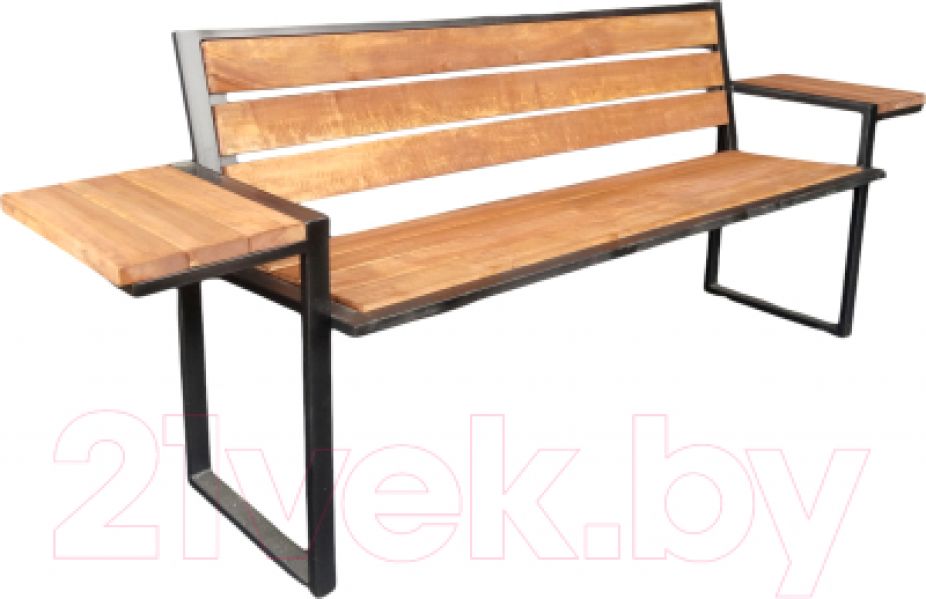 Скамья садовая Со столиками С89 2100x450x800