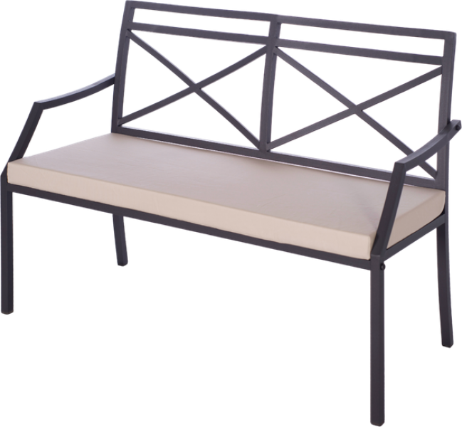 Скамья садовая Суаре с подушкой 120x50x100 / E17.120A